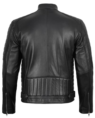 Image of Decrum Real Lambskin Mens Leather Jacket