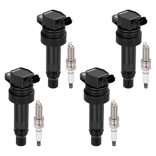 SYKRSS UF707 Ignition Coils & 93655 Spark Plugs Compatible with