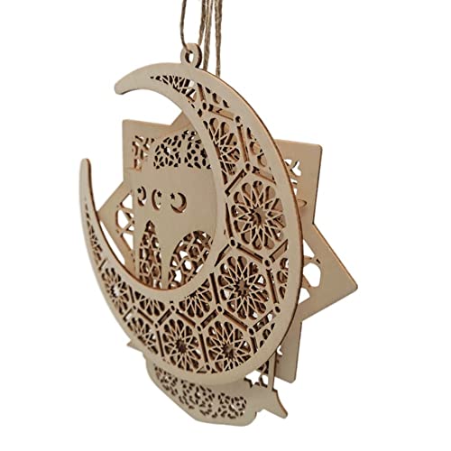 Suspensions bois Ramadan : 8 baubles pour plaque islam