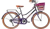 Bicicleta Urbana Comfort Regina Mercurio R24'' Color Morado 7V