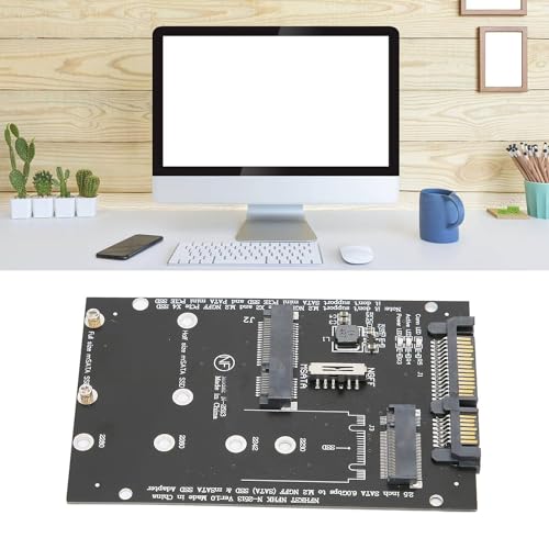 Tobo 2 in 1 Combo NGFF M.2 SATA & mSATA SSD to 2.5inch SATA3.0 Adapter Converter Card,M.2 (NVMe & AHCI) SSD Can not be Supported (TD-423HS) - Image 3