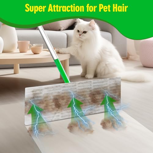 Image of Dry Sweeping Cloths Compatible with Swiffer Sweeper Mop, Disposable Sweeping Dry Pads Refill, Dry Floor Cloths to Clean Dust, Dirt, Pet Hair, 180 Count
