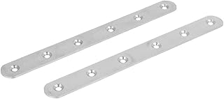 New Lon0167 195mm Length Featured Flat Corner Brace reliable efficacy Brackets Mending Plates Repair Fixing Joining 2pcs(id:793 c5 af 493)