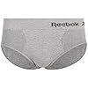 Reebok-Womens-Underwear-Seamless-Hipster-Briefs-5-Pack Reebok Women's Underwear – Seamless Hipster Briefs (5 Pack), Size Medium, Grey Light/Rose/Hot Pink/Black/Blue
