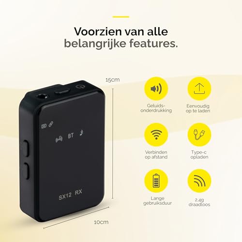 Micrófono inalámbrico de audio HiFi con componentes premium y base de carga magnética 6