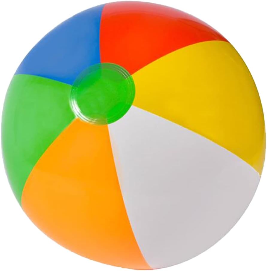 20" Multi-color Beach Balls One Dozen (12) Fun for Pool Parties, Beach, Weddings, Picnics & More