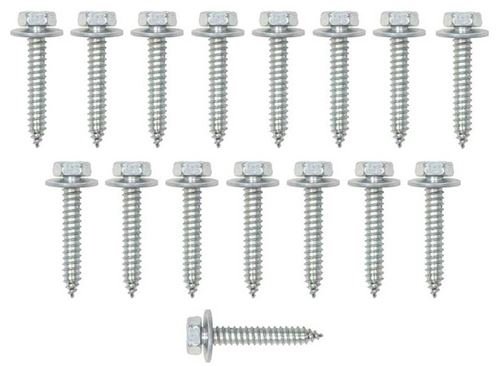 1967-1969 Convertible Top Tack Strip Bolts Set, Rear, 17 Pieces