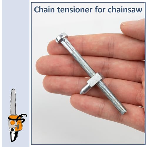 AERZETIX – K37126 – Kettenspanner-Set – für Kettensäge – Kettenspannschraube/Bolzen – kompatibel mit Dolmar 116 120 6000 6800