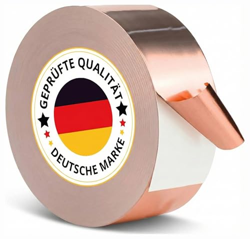 O Kupferband gegen Schnecken 50mm x 20m Kupfer Klebeband selbstklebend