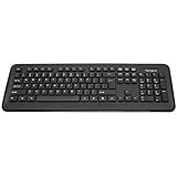 Targus Full-Size Wireless Keyboard for PC or Mac with USB Dongle, Black (AKB214TT)