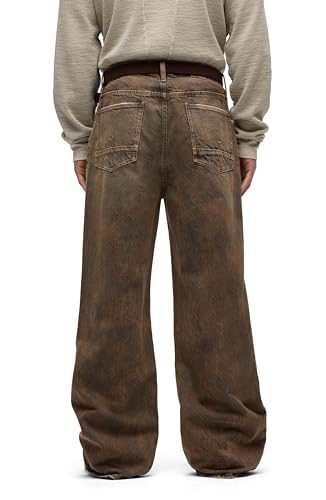 Image of Hudson Men's Luca Loose Fit Wide Leg Denim Pant