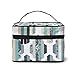 Produktbild Kosmetiktasche Stripe Cosmetic Bag Travel Makeup Bag Case Large Toiletrie Organizer with Mesh Pocket for Women