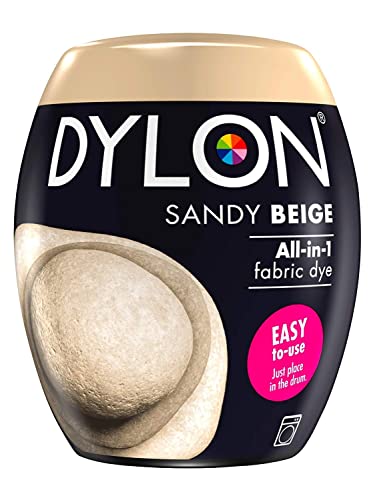 Dylon Tintura A Macchina, 350 G, Colore Sabbiato, Beige Sabbia, Unità