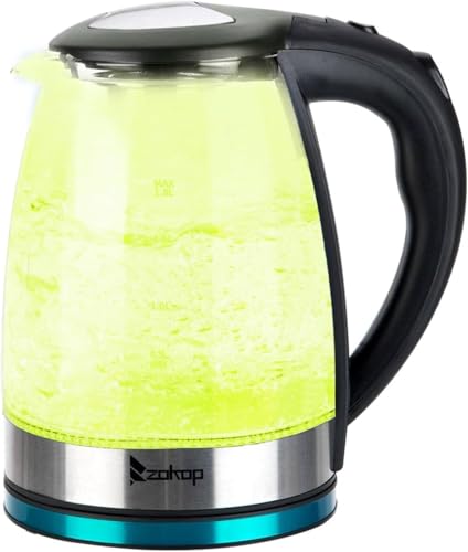 Tetera Eléctrica de Vidrio 1.8L con Infusor y Luz LED miniatura 6