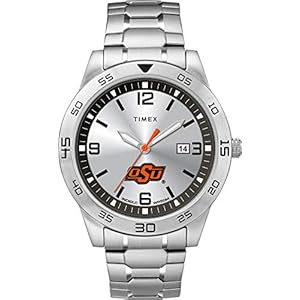Timex Tribute Men’s Collegiate Citation 42mm Watch – Oklahoma State Cowboys with Stainless Steel Expansion Band