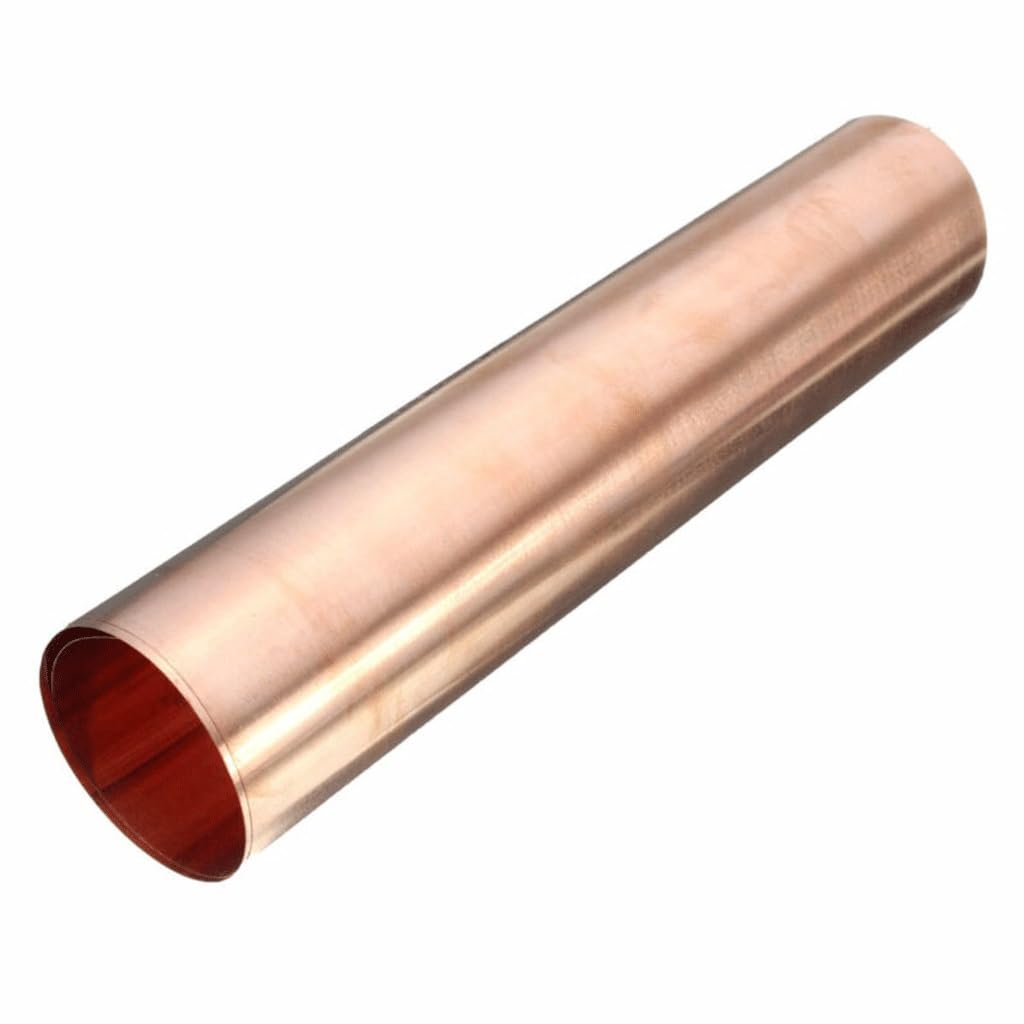 1 Pieza de Placa de lámina de Metal de Cobre CU, for proyectos de Bricolaje, Piezas de Herramientas de Cinta de Aluminio(0.2x200x1000mm)