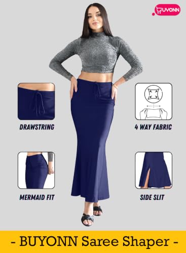 Image of Saree Shapewear Petticoat for Women, Stretchable Saree Shaper