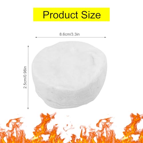 6 Stücke Keramische Wolle, Keramikwolle für Bioethanol, Schwamm aus Keramikwolle, Keramikschwamm für Bioethanolkamine, Tischkamine im Innenbereich, Sichere Verwendung in Kaminen