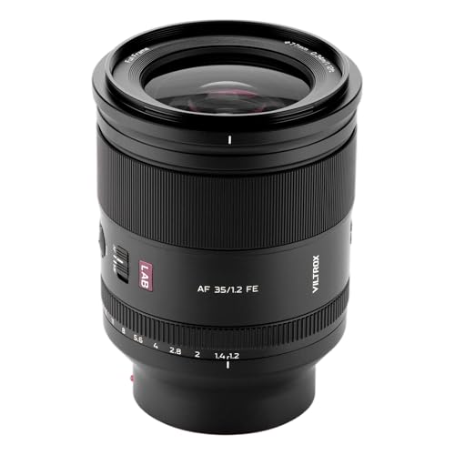 Image of VILTROX 35mm f /1.2 FE (N), AF 35mm F1.2 LAB FE Lens for Sony e Mount with No LCD, Full Frame F1.2 Prime Lens for Sony E-Mount A7RⅤZVE1 A7CR A7CII a7Ⅲ a7RⅢ a7Ⅳ a6600 ZV-E10 FX30 a7RⅣ