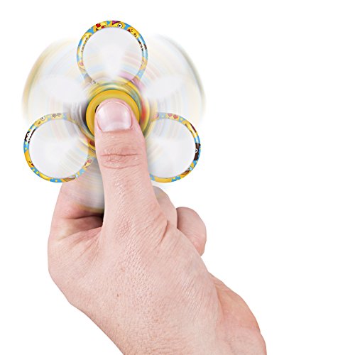 Kangaroo Emoji Led Fidget Spinner, Fun Gift Worthy Toy For Kids/Adults Perfect For Reducing Anxiety Relieving Boredom Work Stress, Kids With Adhd | Assorted Colors With Red Blue Green Flashing Lights #TOP5