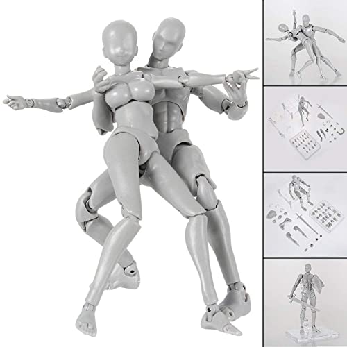 Icekia Art Mannequin Set,Body-Chan Model,2.0 Action Figure Model for SHF Body Kun Doll PVC Body-Chan DX Set