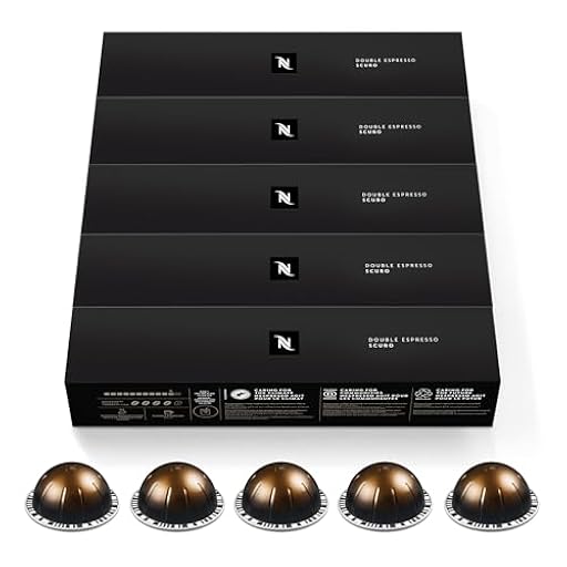Pack de 50 cápsulas de café Double Espresso Scuro Nespresso Vertuo | Ya disponible en tu tienda friki favorita! En mundofriki.es!