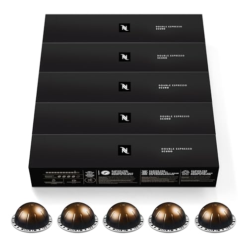 Pack de 50 cápsulas de café Double Espresso Scuro Nespresso Vertuo