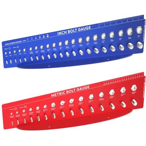 Honl-Fam Sae And Metric Bolt Gauges, Nut And Bolt Thread Checker cover