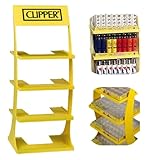 Clipper Lighter Display Stand 4 Tier, Clipper Lighter Display Stand Perspex Holds 200 Lighters Authentic Stand Only