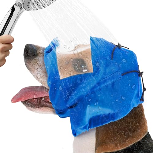 Image of Adjustable Dog Ear Covers for Bath - Waterproof Dog Ear Protection for Showers