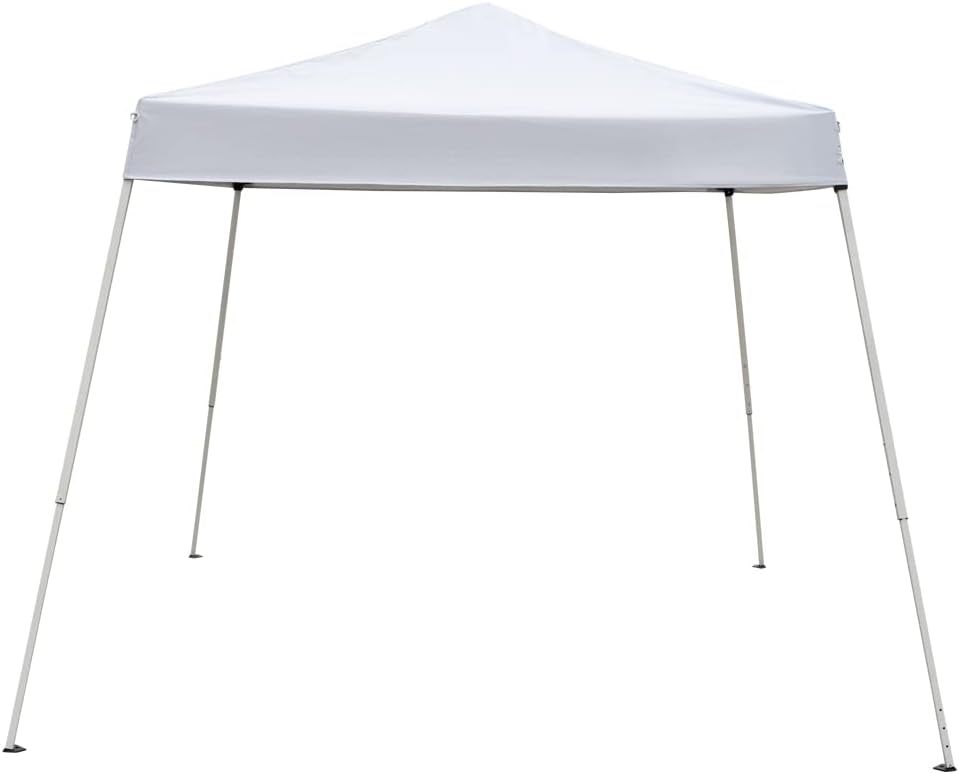 7.9 x 7.9ft Portable Home Use Waterproof Folding Tent Durable Steel Frame, 210D Oxford Fabric, Protects from Sunlight and Rain with Carry Bag & Instructions White