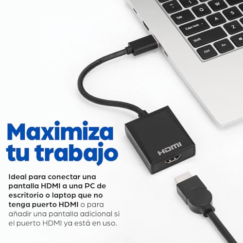 Adaptateur USB-A vers HDMI pour télétravail et présentations Manhattan - 4