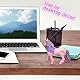 QWEPU Einhorn Spielfigur Meereseinhorn, Pferde Spielfigur Einhorn, Mythische Pegasus Modell Magische Energie Kreatur Rosa Pferde, Fantastische Figuren Geschenk für Mädchen und Jungen 13 x 10 cm