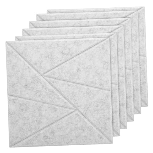 Kisangel Noise Reduction Acoustic Foam Panels 6pcs Self-adhesive Soundproofing Pads for Wall/ceiling Gaming Room Studio miniatura 1