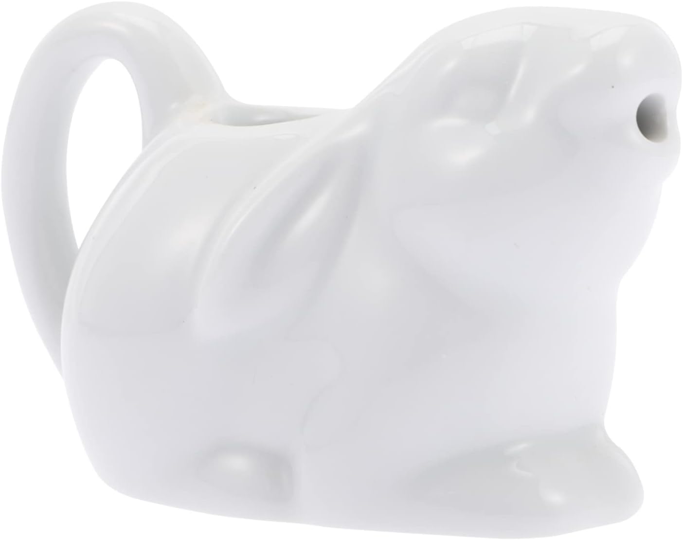 Ceramic Creamer with Handle Lovely Rabbit Shaped Sauce Cup Mini Milk Jug Small Coffee Milk Creamer Pitcher Coffee Pull Flower Cup for Home Kitchen Cafes