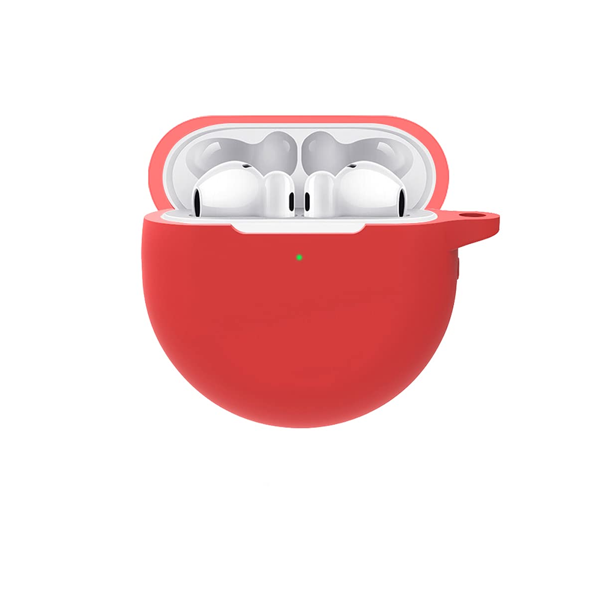 Top-Tech Silicone Case Cover for HUAWEÎ FreeBuds 4, Charging Case, Protective Carrying Case Travel Bag, Fit HUAWEÎ FreeBuds 4 2021 Wireless Earbud (red)