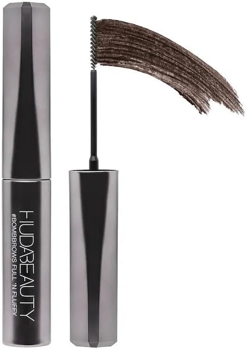 HUDA BEAUTY #BombBrows Gel de fibra voluminizadora Full 'n Fluffy Negro Marrón