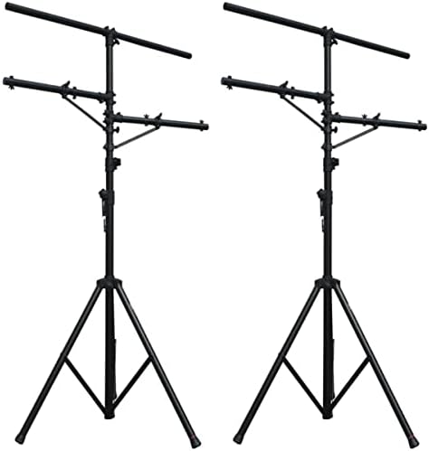 2 Pro Audio DJ Multi Brazo 8 Perno Iluminación 12 Pie Trípode Luz Soporte Paquete