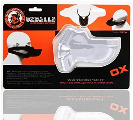 WATERSPORT'S Strap On Gag, Kinky Gags, Urinal - in White - by Oxballs