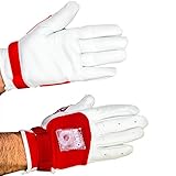 Owen Handball Gloves (Red, Large)