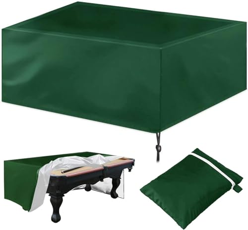Cubierta de mesa de billar impermeable contra polvo y sol con cordón útil 2