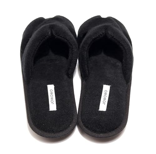 Lady’s Terry House Slide Scuff Women Comfortable Open-toe Indoor Slippers4