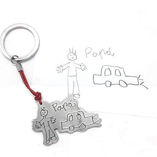 Llavero con forma del dibujo
