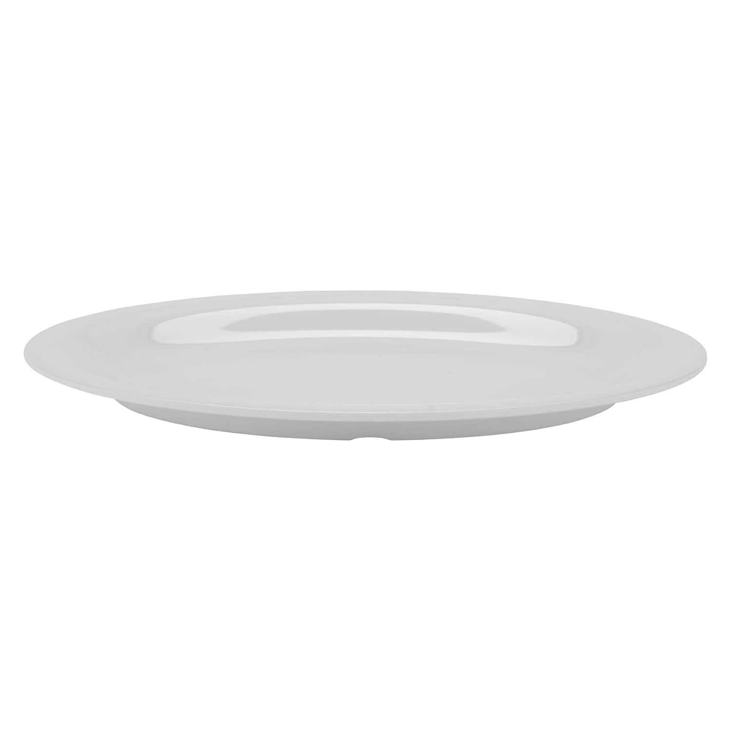 G.E.T. OP-120-DW Melamine Oval Serving Platter / Dinner Plate, 12" x 9", Diamond White (Set of 12)