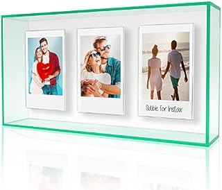 Elil Instax Mini Instant Photo Frame - Acrylic Clear Picture Display Holds Photos or Polaroid Film by Fujifilm Instax Mini Film. Compatible with Instax Camera Mini Series | LiPlay & More