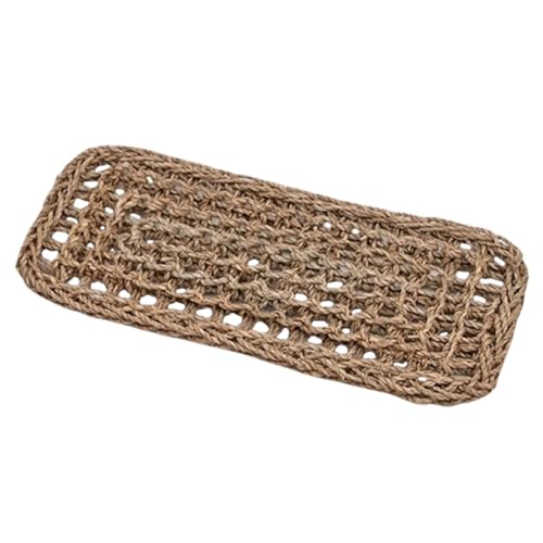 balacoo Straw Reptile Seagrass Mat Nest Hideouts Reptile Light Wicker Hammock for Bearded Mat Reptile Large Terrarium Pet Lizard Supplies Water Grass Rope
