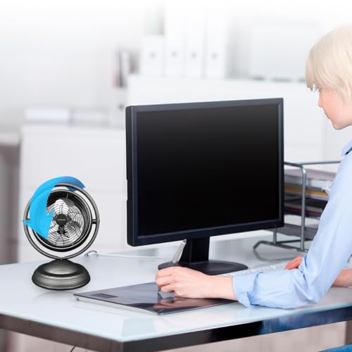 Ventilateur De Table Cecotec EnergySilence 1000 RetroDesk Wood – 20W, 3 Vitesses, Design Rétro - vue 5