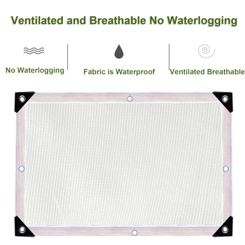 Tela de sombra 95% anti UV malla transpirable con ojales 5x7 m 3