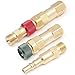 LISNHLIN QDB30 Regulator to Hose Quick Connect Fittings Set with Check Valves for Torch Welding (312-QDB30)