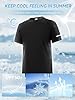 Men's Rash Guard UPF 50+ Sun Protection Clothing Short Sleeve T-Shirts for Men Lightweight Quick Dry SPF UV Swim Tees Black 01-3XL #3